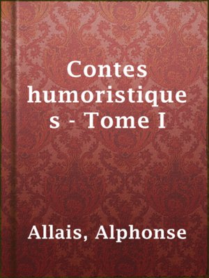 cover image of Contes humoristiques - Tome I